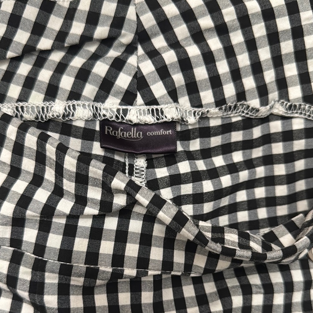 Rafaella Black and White Gingham Pants - Picture 6 of 6